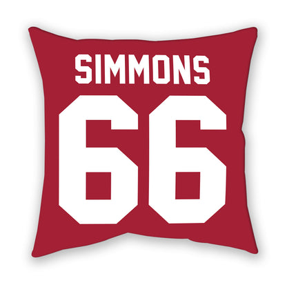 Oklahoma - NCAA Football : Derek Simmons - Pillow-1