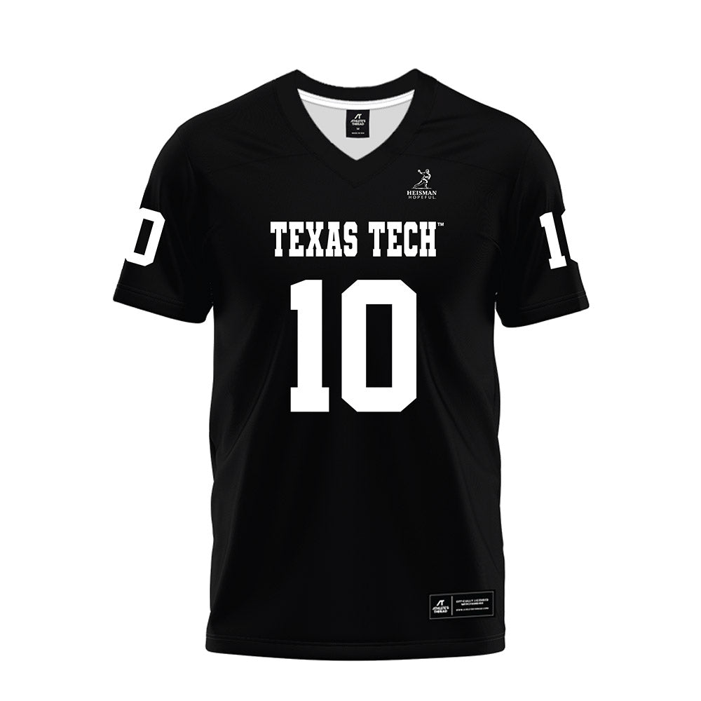 Texas Tech - NCAA Football : Jacob Rodriguez - Heisman Black Premium Football Jersey-0