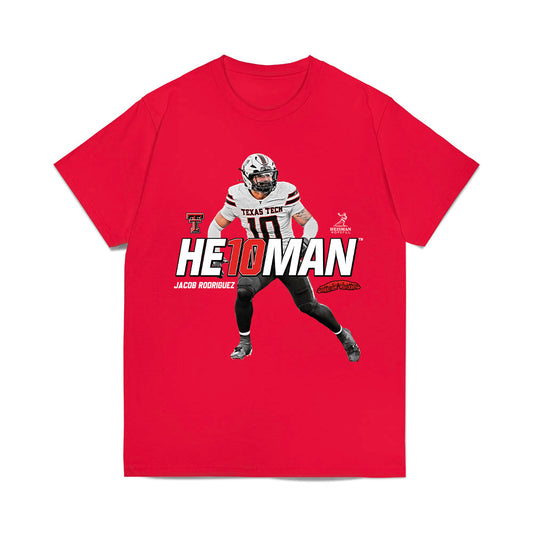 Texas Tech - NCAA Football : Jacob Rodriguez - Heisman Comfort Colors T-Shirt-0