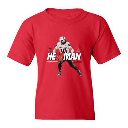 Texas Tech - NCAA Football : Jacob Rodriguez - Heisman Youth T-Shirt-0