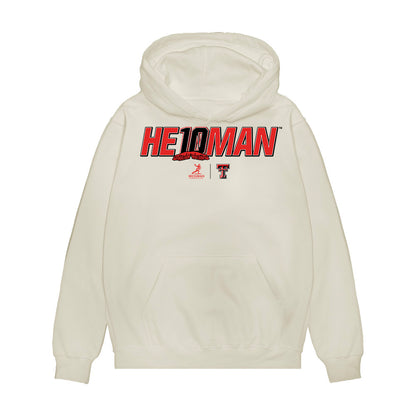 Texas Tech - NCAA Football : Jacob Rodriguez - Heisman Premium Hooded Sweatshirt-0