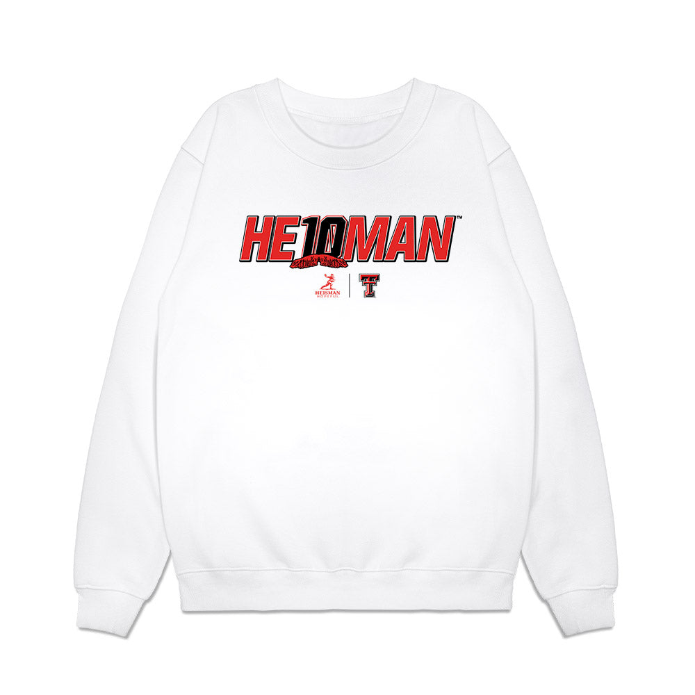 Texas Tech - NCAA Football : Jacob Rodriguez - Heisman Premium Crewneck Sweatshirt-0
