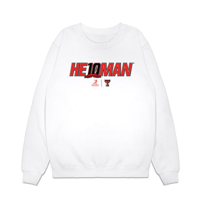 Texas Tech - NCAA Football : Jacob Rodriguez - Heisman Premium Crewneck Sweatshirt-0