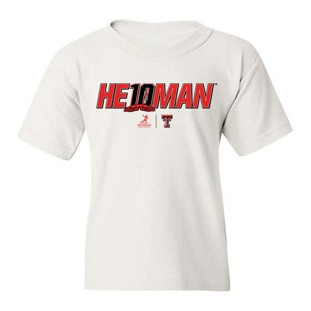Texas Tech - NCAA Football : Jacob Rodriguez - Heisman Youth T-Shirt-0