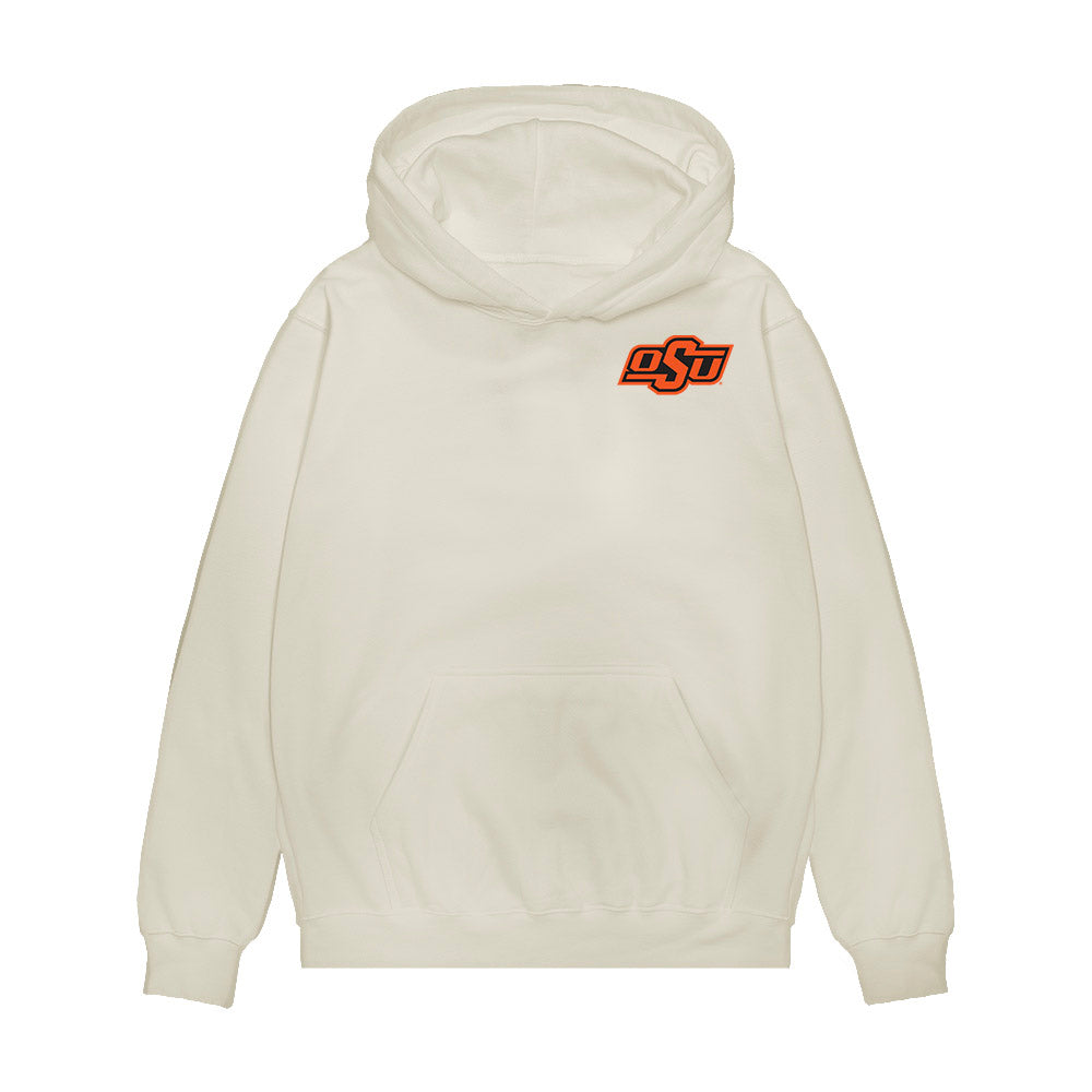 Oklahoma State - NCAA Women's Basketball : Lena Girardi - Collage Premium Hooded Sweatshirt-0
