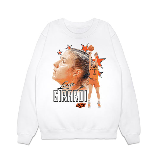 Oklahoma State - NCAA Women's Basketball : Lena Girardi - Collage Premium Crewneck Sweatshirt-0