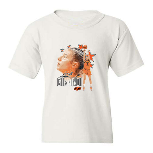 Oklahoma State - NCAA Women's Basketball : Lena Girardi - Collage Youth T-Shirt-0