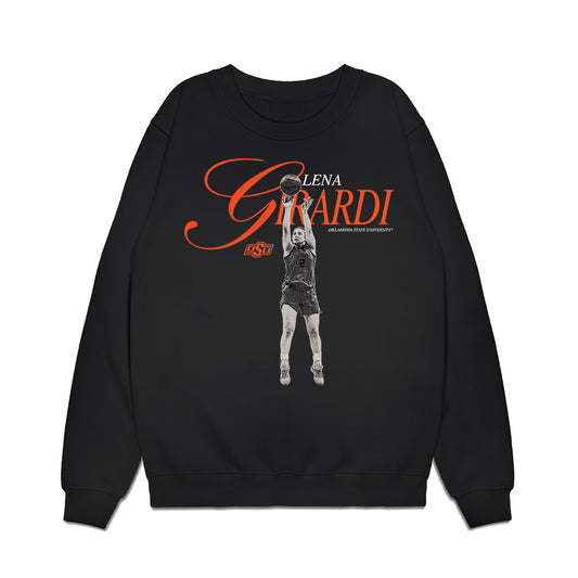 Oklahoma State - NCAA Women's Basketball : Lena Girardi - Legacy Premium Crewneck Sweatshirt-0