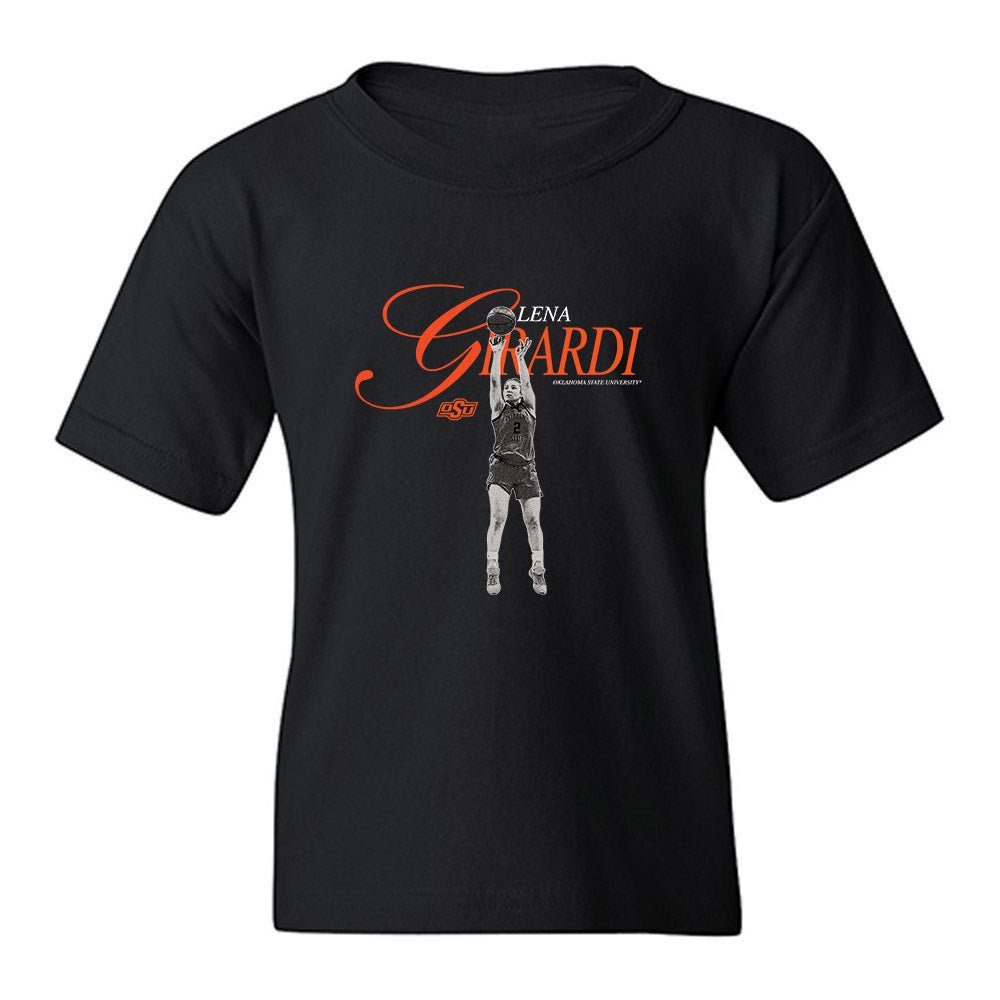 Oklahoma State - NCAA Women's Basketball : Lena Girardi - Legacy Youth T-Shirt-0