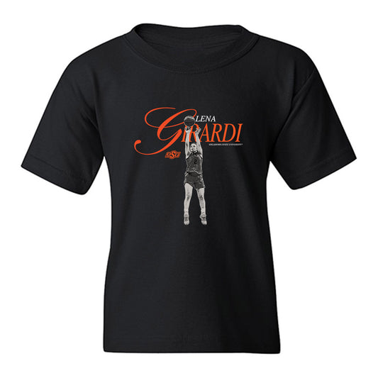 Oklahoma State - NCAA Women's Basketball : Lena Girardi - Legacy Youth T-Shirt-0