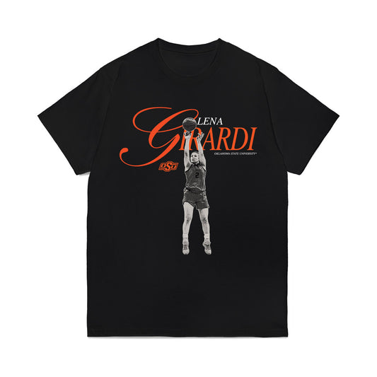 Oklahoma State - NCAA Women's Basketball : Lena Girardi - Legacy Comfort Colors T-Shirt-0