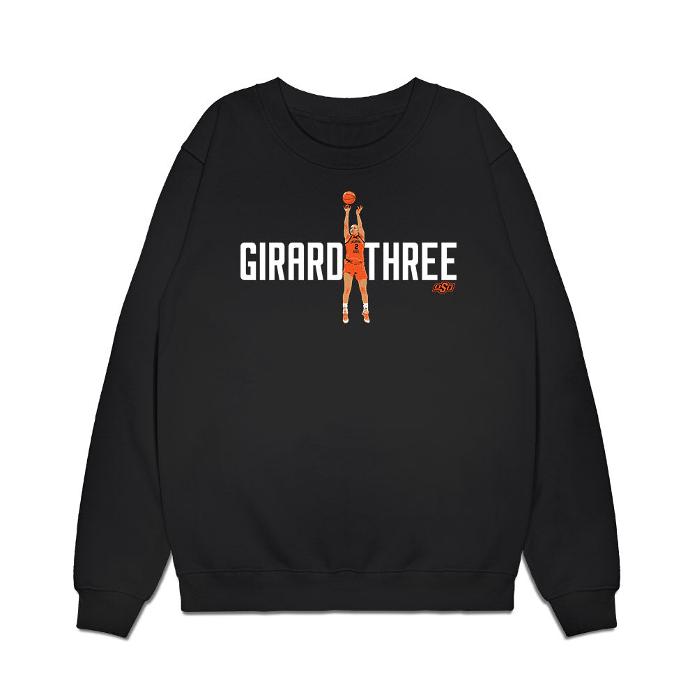 Oklahoma State - NCAA Women's Basketball : Lena Girardi - Graphic Tee Premium Crewneck Sweatshirt-0