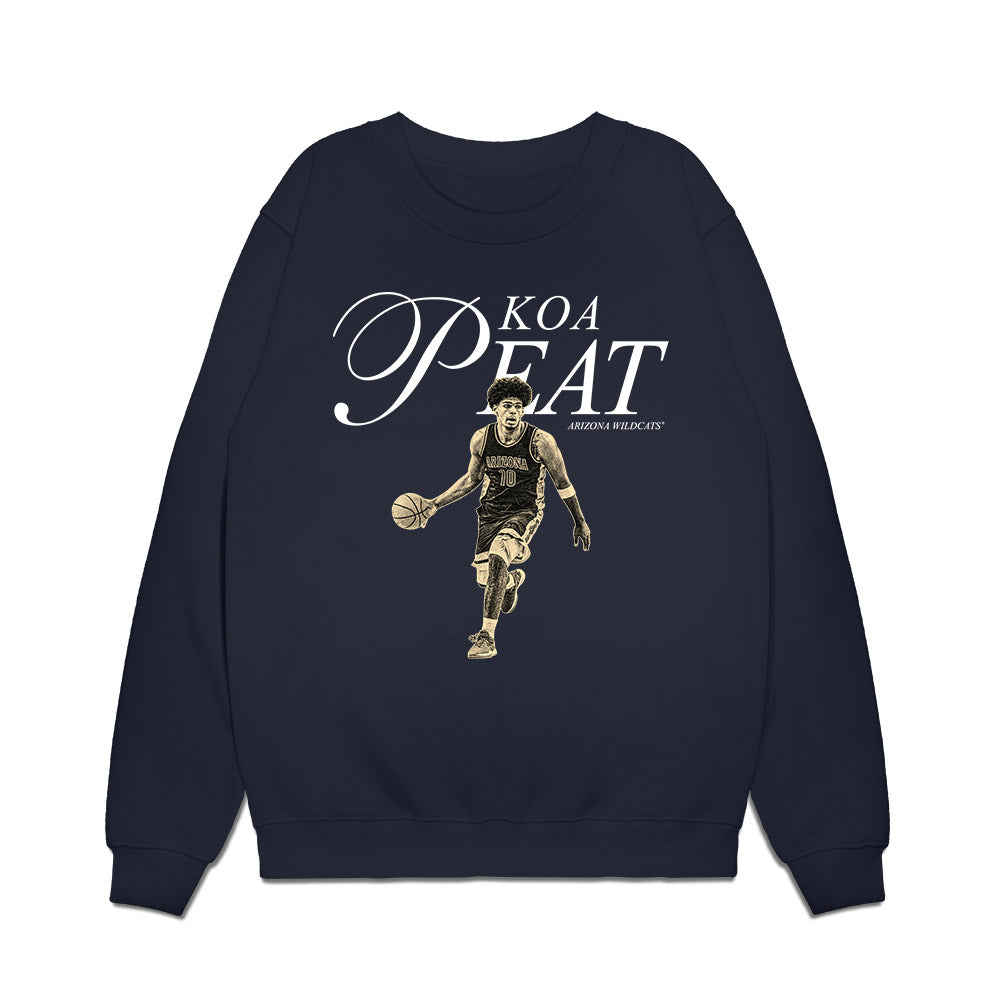 Arizona - NCAA Men's Basketball : Koa Peat - Legacy Premium Crewneck Sweatshirt-0