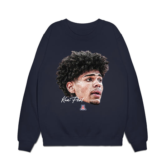 Arizona - NCAA Men's Basketball : Koa Peat - Game Face Premium Crewneck Sweatshirt-0