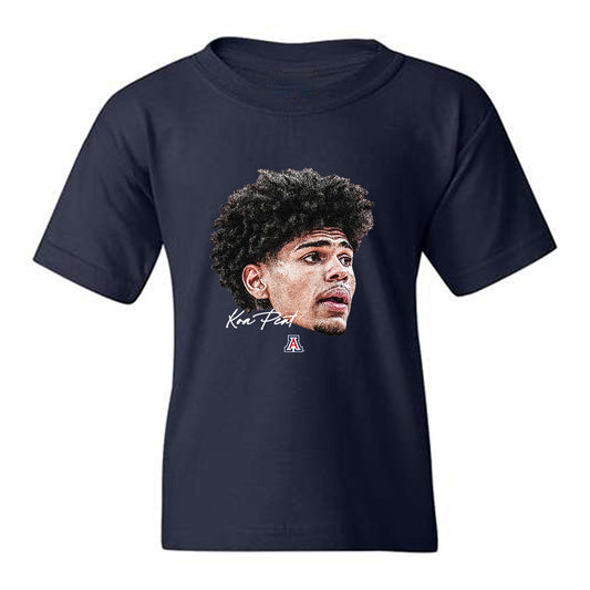 Arizona - NCAA Men's Basketball : Koa Peat - Game Face Youth T-Shirt-0