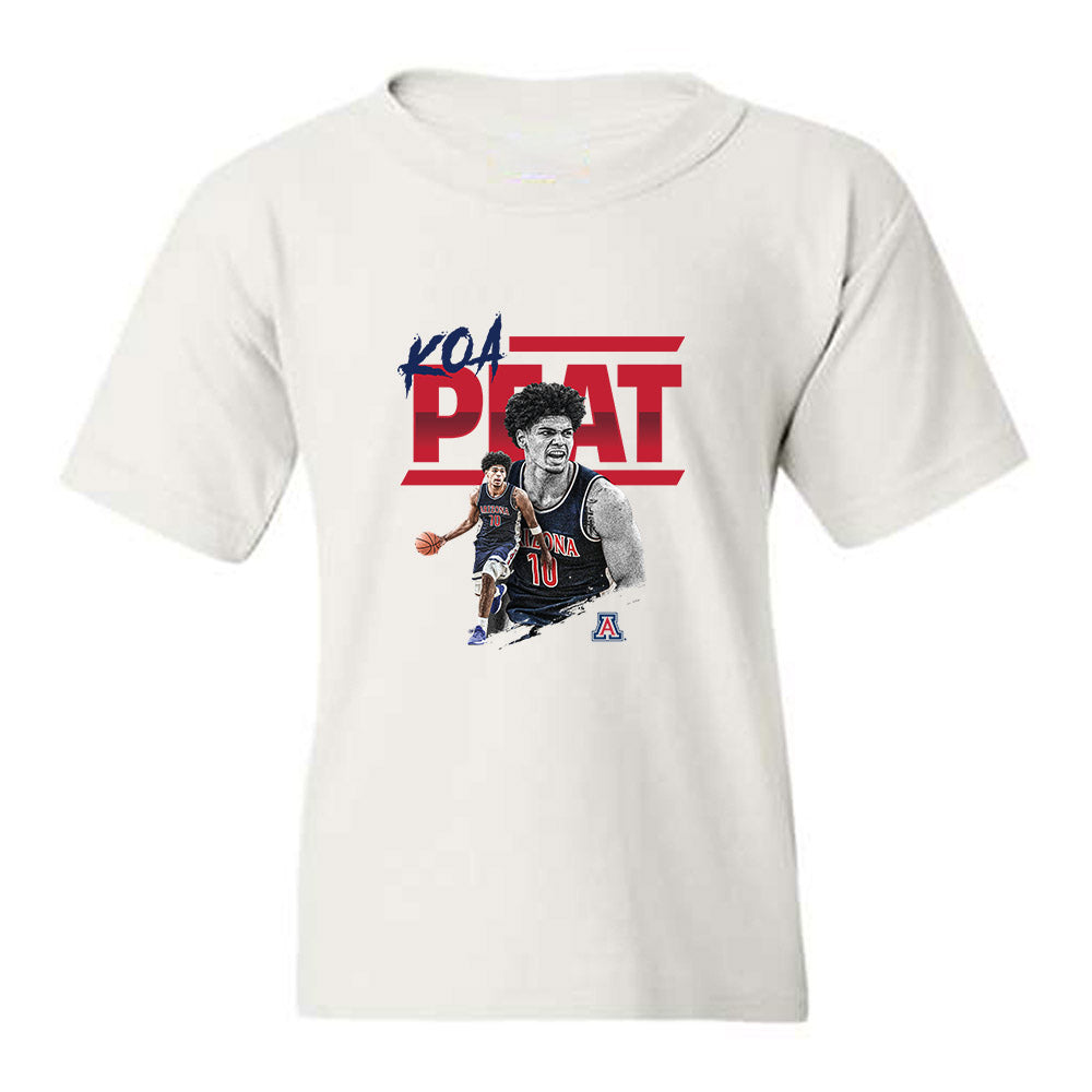Arizona - NCAA Men's Basketball : Koa Peat - Collage Youth T-Shirt-0