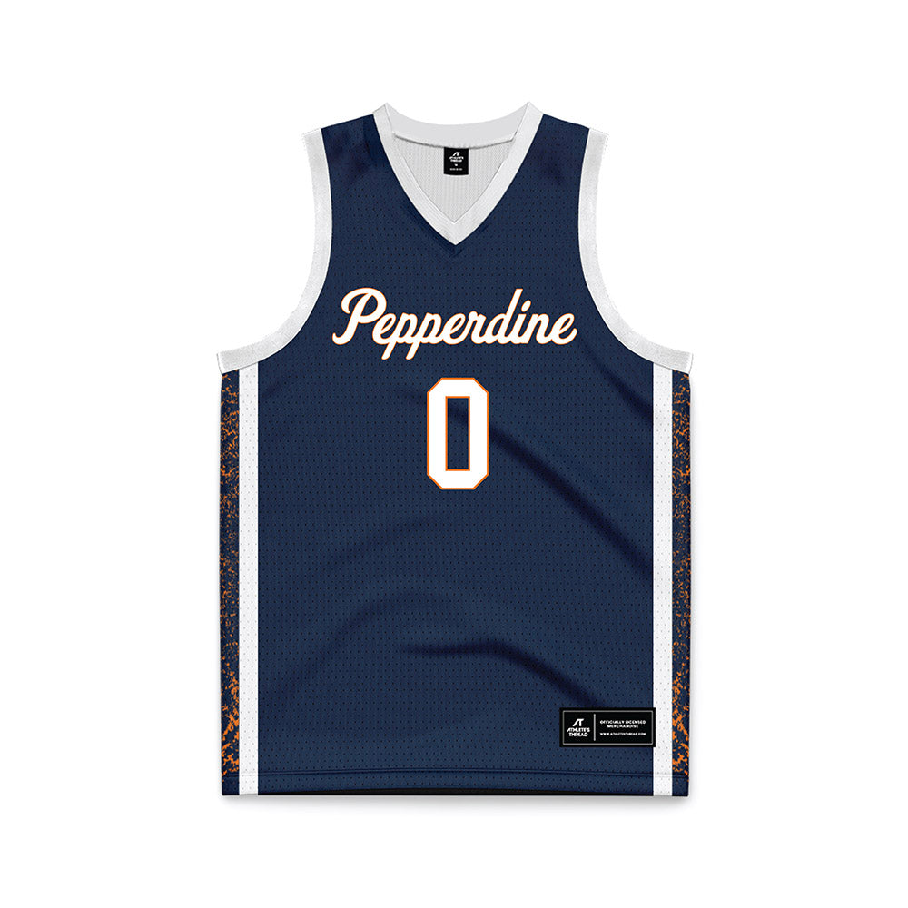 Pepperdine - NCAA Women's Basketball : Ivory Finley - Blue Basketball Jersey-0