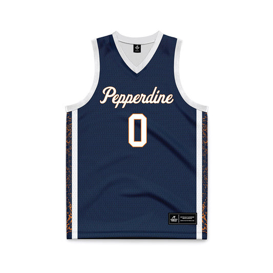 Pepperdine - NCAA Women's Basketball : Ivory Finley - Blue Basketball Jersey-0