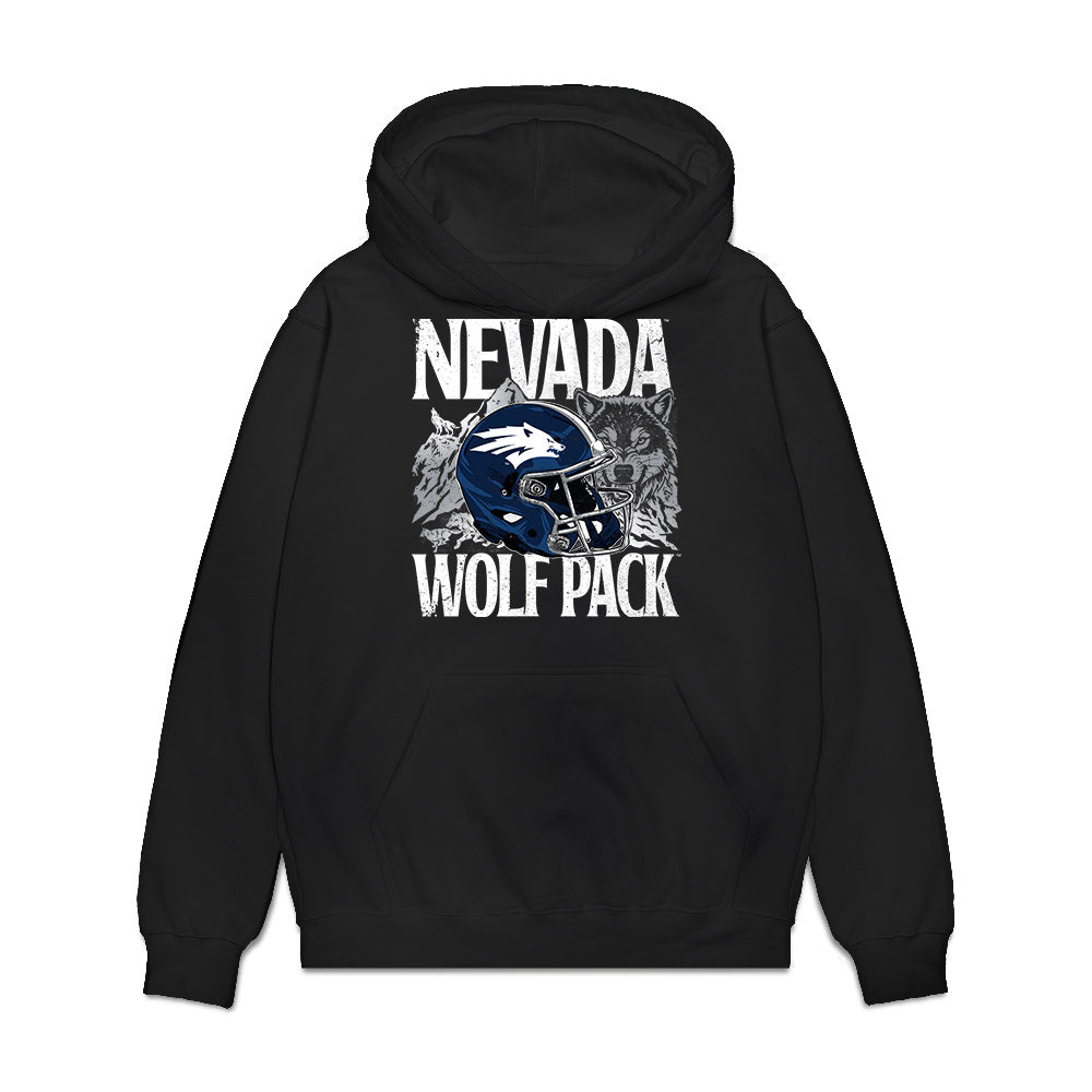 Nevada - NCAA Football : Kristopher Ross - Vintage Football Premium Hooded Sweatshirt-0