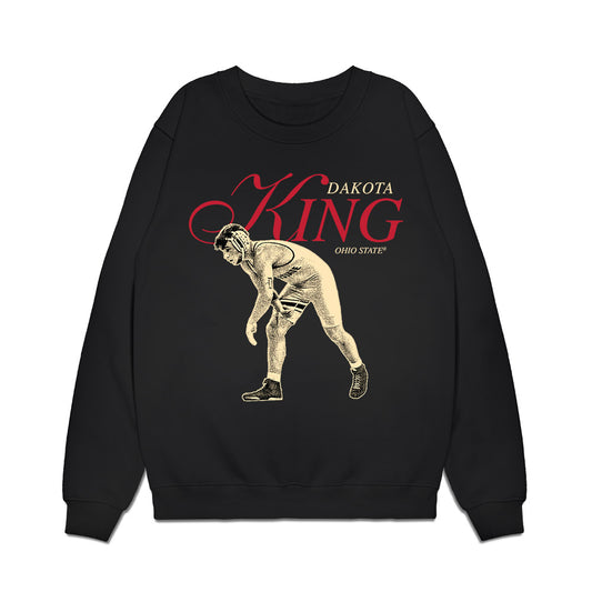 Ohio State - NCAA Wrestling : Dakota King - Legacy Premium Crewneck Sweatshirt-0