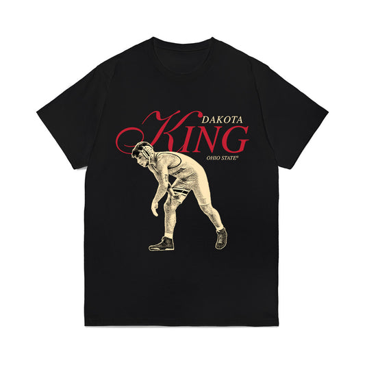 Ohio State - NCAA Wrestling : Dakota King - Legacy Comfort Colors T-Shirt-0
