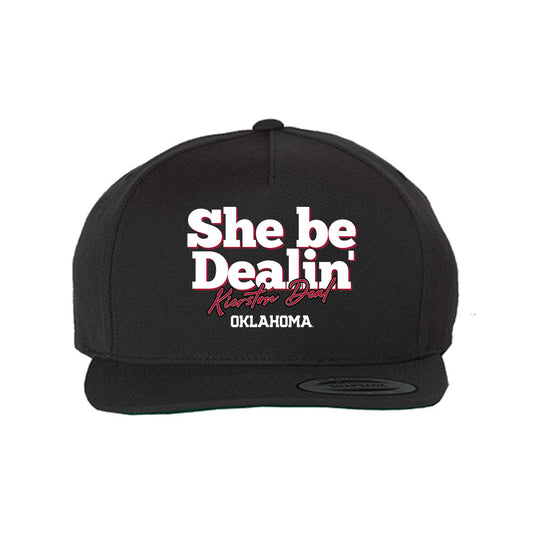 Oklahoma - NCAA Softball : Kierston Deal - She Be Dealin' Snapback Hat-0