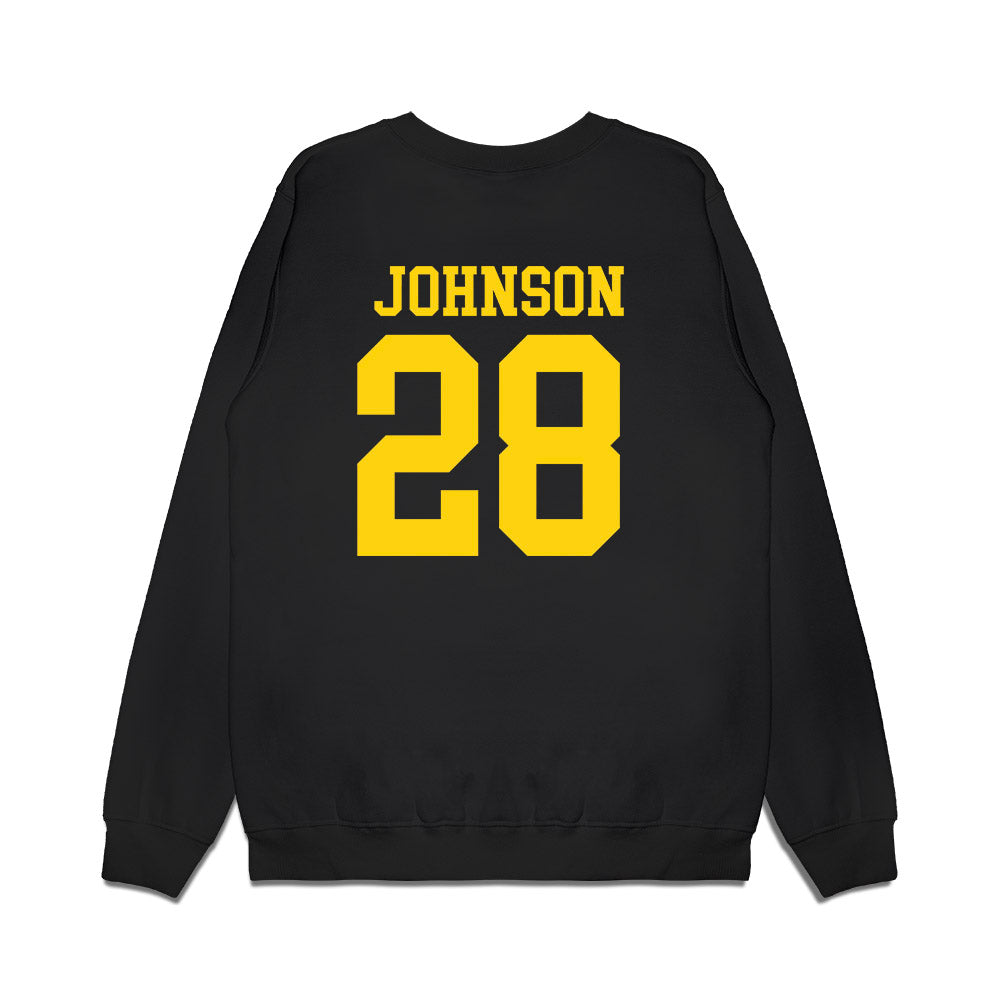 Delaware - NCAA Men's Soccer : Mikey Johnson - Premium Crewneck Sweatshirt-1