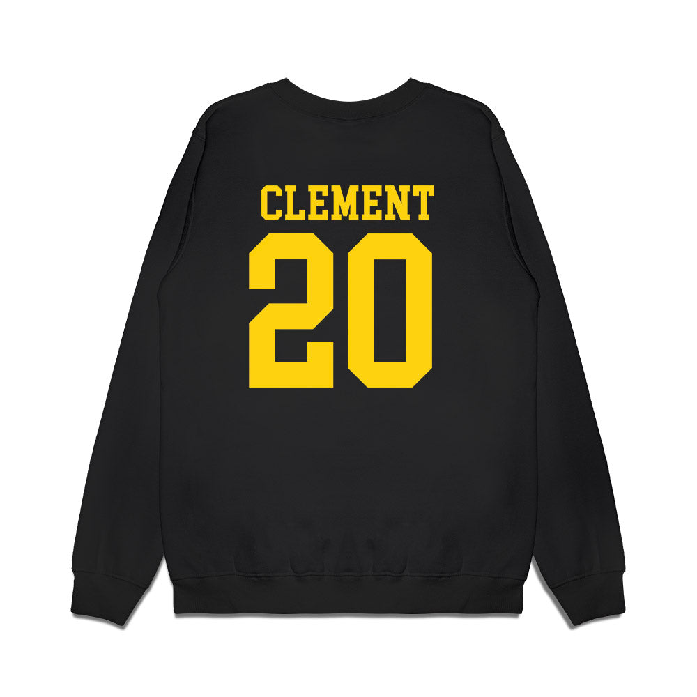 Delaware - NCAA Women's Basketball : Claudia Clement - Premium Crewneck Sweatshirt-1