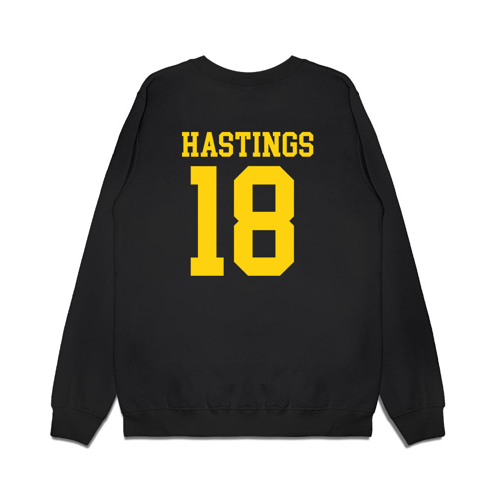 Delaware - NCAA Men's Soccer : TJ Hastings - Premium Crewneck Sweatshirt-1