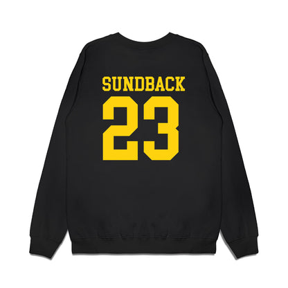 Delaware - NCAA Women's Basketball : Grace Sundback - Premium Crewneck Sweatshirt-1