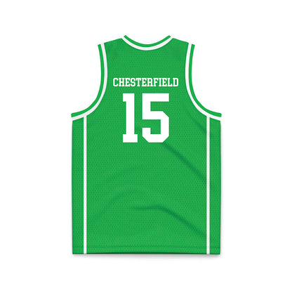 Marshall - NCAA Women's Basketball : Nikiah Chesterfield - Green Basketball Jersey-1