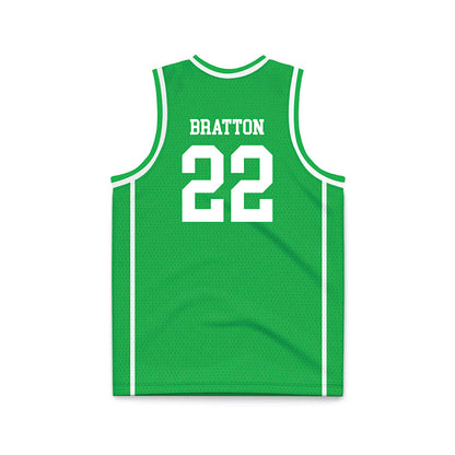 Marshall - NCAA Women's Basketball : Emily Bratton - Green Basketball Jersey-1