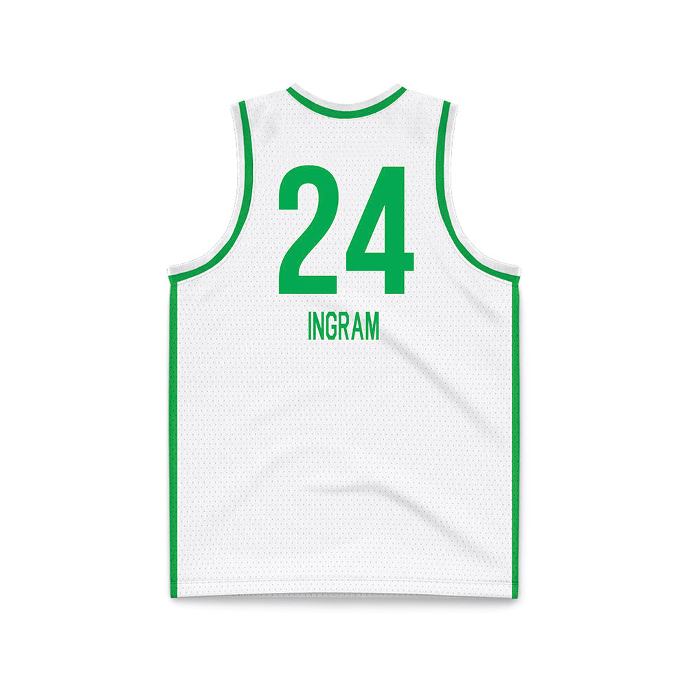 Marshall - NCAA Women's Basketball : Kassie Ingram - White Basketball Jersey-1