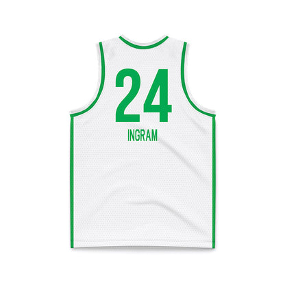 Marshall - NCAA Women's Basketball : Kassie Ingram - White Basketball Jersey-1