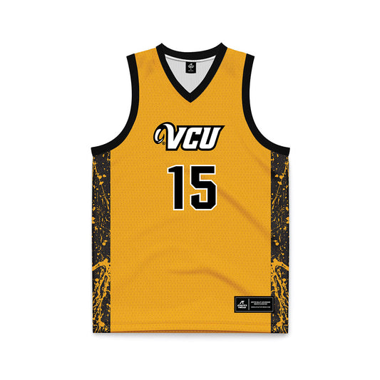 VCU - NCAA Men's Basketball : Tyrell Ward - Gold Basketball Jersey-0