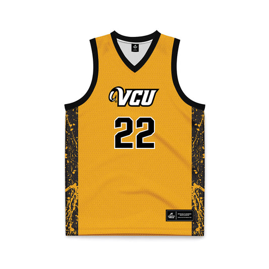 VCU - NCAA Men's Basketball : Keyshawn Mitchell - Gold Basketball Jersey-0