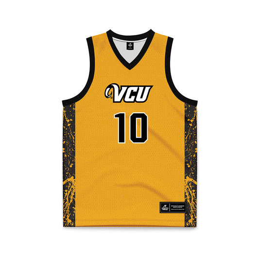 VCU - NCAA Men's Basketball : Jordann Dumont - Gold Basketball Jersey-0