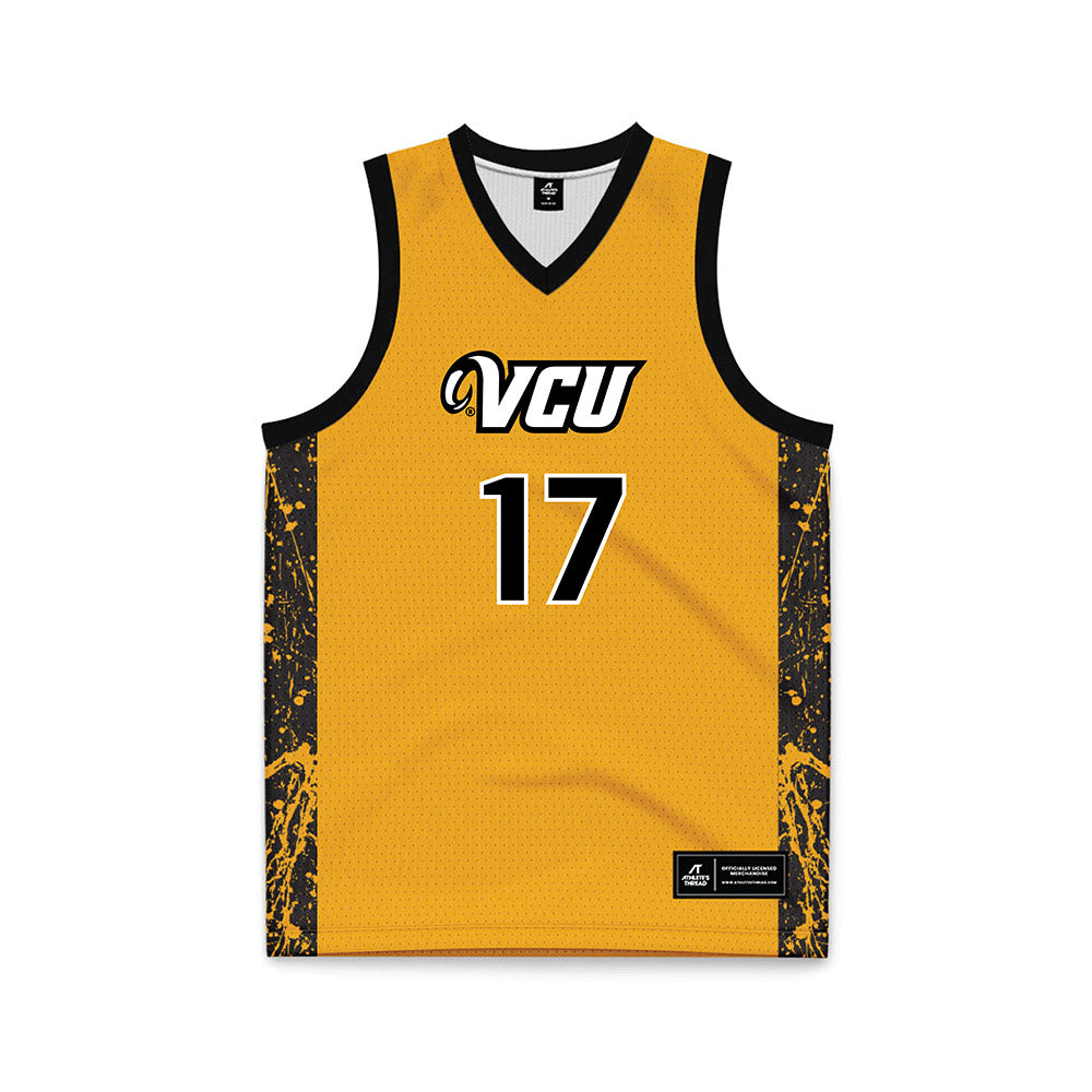 VCU - NCAA Men's Basketball : Lazar Djokovic - Gold Basketball Jersey-0