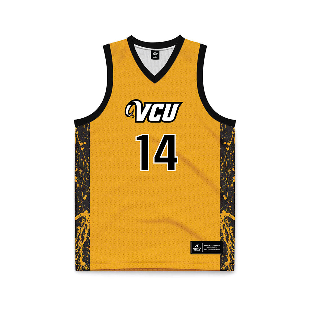 VCU - NCAA Men's Basketball : Jordan Tillery - Gold Basketball Jersey-0