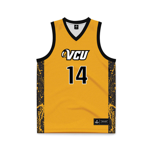 VCU - NCAA Men's Basketball : Jordan Tillery - Gold Basketball Jersey-0