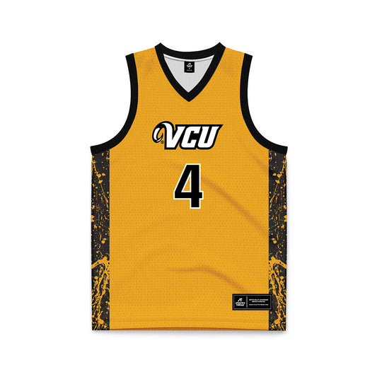 VCU - NCAA Men's Basketball : Ahmad Nowell - Gold Basketball Jersey-0