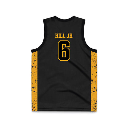 VCU - NCAA Men's Basketball : Terrence Hill Jr - Black Basketball Jersey-1