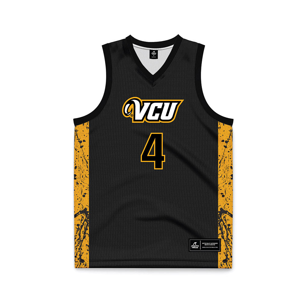 VCU - NCAA Men's Basketball : Ahmad Nowell - Black Basketball Jersey-0