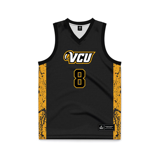 VCU - NCAA Men's Basketball : Michael Belle - Black Basketball Jersey-0