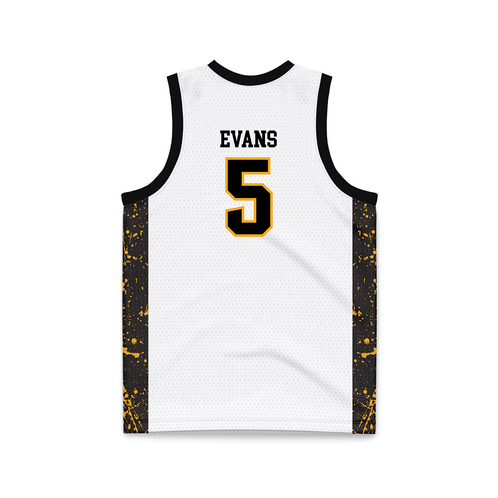VCU - NCAA Men's Basketball : Barry Evans - White Basketball Jersey-1