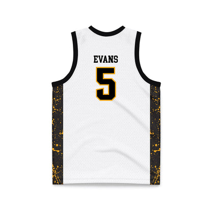 VCU - NCAA Men's Basketball : Barry Evans - White Basketball Jersey-1