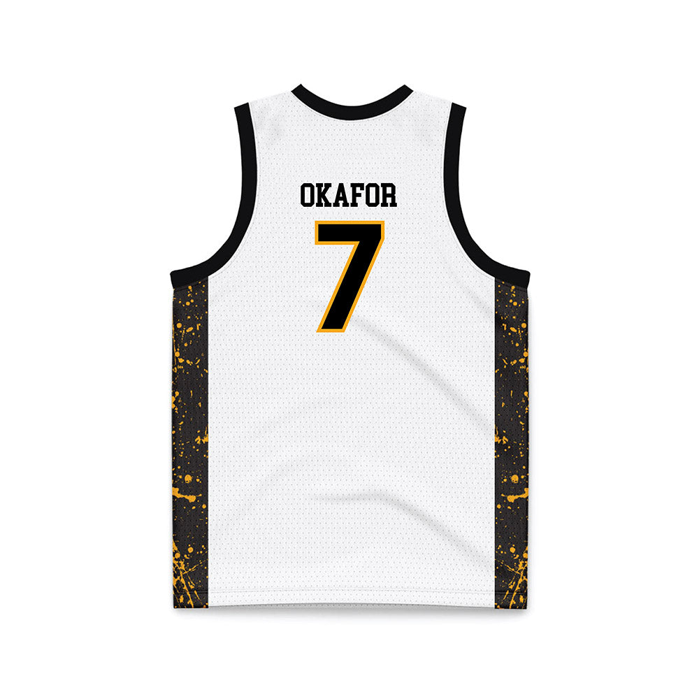 VCU - NCAA Men's Basketball : Obinnaya Okafor - White Basketball Jersey-1