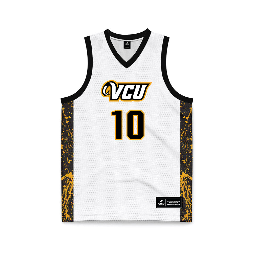 VCU - NCAA Men's Basketball : Jordann Dumont - White Basketball Jersey-0