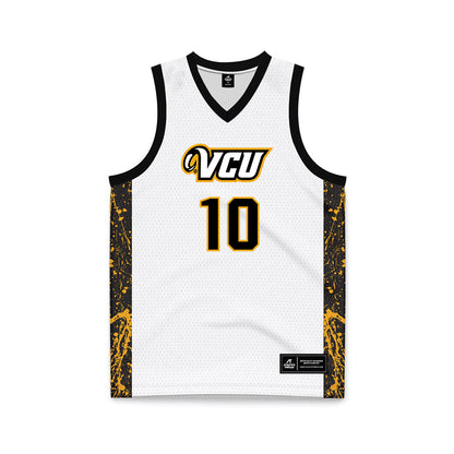 VCU - NCAA Men's Basketball : Jordann Dumont - White Basketball Jersey-0