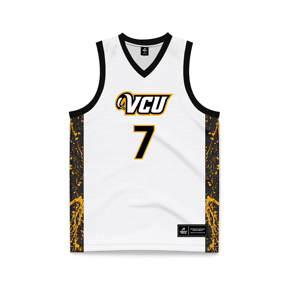 VCU - NCAA Men's Basketball : Obinnaya Okafor - White Basketball Jersey-0